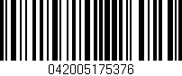 Código de barras (EAN, GTIN, SKU, ISBN): '042005175376'
