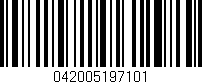 Código de barras (EAN, GTIN, SKU, ISBN): '042005197101'
