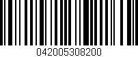 Código de barras (EAN, GTIN, SKU, ISBN): '042005308200'
