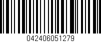 Código de barras (EAN, GTIN, SKU, ISBN): '042406051279'