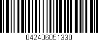 Código de barras (EAN, GTIN, SKU, ISBN): '042406051330'