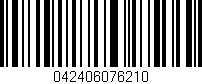 Código de barras (EAN, GTIN, SKU, ISBN): '042406076210'