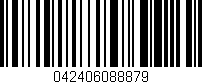 Código de barras (EAN, GTIN, SKU, ISBN): '042406088879'