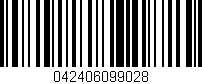 Código de barras (EAN, GTIN, SKU, ISBN): '042406099028'