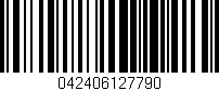 Código de barras (EAN, GTIN, SKU, ISBN): '042406127790'