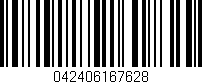 Código de barras (EAN, GTIN, SKU, ISBN): '042406167628'