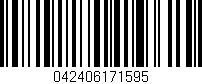 Código de barras (EAN, GTIN, SKU, ISBN): '042406171595'