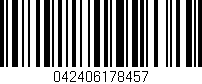 Código de barras (EAN, GTIN, SKU, ISBN): '042406178457'