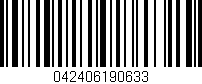 Código de barras (EAN, GTIN, SKU, ISBN): '042406190633'