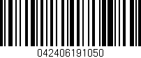 Código de barras (EAN, GTIN, SKU, ISBN): '042406191050'