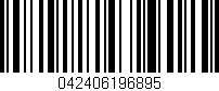 Código de barras (EAN, GTIN, SKU, ISBN): '042406196895'
