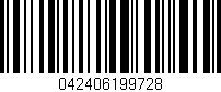 Código de barras (EAN, GTIN, SKU, ISBN): '042406199728'