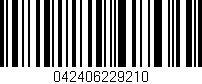 Código de barras (EAN, GTIN, SKU, ISBN): '042406229210'