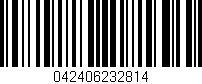 Código de barras (EAN, GTIN, SKU, ISBN): '042406232814'
