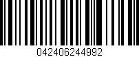 Código de barras (EAN, GTIN, SKU, ISBN): '042406244992'