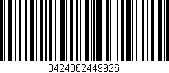 Código de barras (EAN, GTIN, SKU, ISBN): '0424062449926'