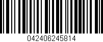 Código de barras (EAN, GTIN, SKU, ISBN): '042406245814'