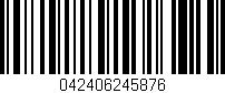 Código de barras (EAN, GTIN, SKU, ISBN): '042406245876'