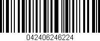 Código de barras (EAN, GTIN, SKU, ISBN): '042406246224'