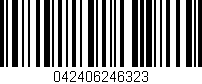 Código de barras (EAN, GTIN, SKU, ISBN): '042406246323'