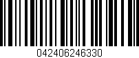 Código de barras (EAN, GTIN, SKU, ISBN): '042406246330'