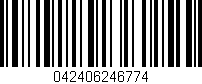 Código de barras (EAN, GTIN, SKU, ISBN): '042406246774'