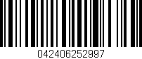 Código de barras (EAN, GTIN, SKU, ISBN): '042406252997'