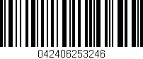 Código de barras (EAN, GTIN, SKU, ISBN): '042406253246'