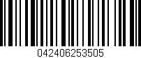 Código de barras (EAN, GTIN, SKU, ISBN): '042406253505'