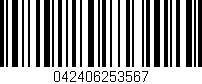 Código de barras (EAN, GTIN, SKU, ISBN): '042406253567'