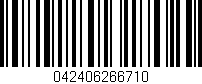 Código de barras (EAN, GTIN, SKU, ISBN): '042406266710'