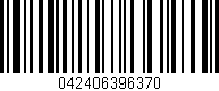 Código de barras (EAN, GTIN, SKU, ISBN): '042406396370'