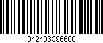 Código de barras (EAN, GTIN, SKU, ISBN): '042406396608'