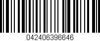 Código de barras (EAN, GTIN, SKU, ISBN): '042406396646'