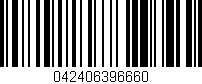 Código de barras (EAN, GTIN, SKU, ISBN): '042406396660'