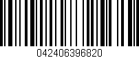 Código de barras (EAN, GTIN, SKU, ISBN): '042406396820'
