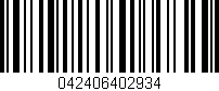 Código de barras (EAN, GTIN, SKU, ISBN): '042406402934'