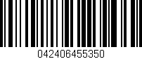 Código de barras (EAN, GTIN, SKU, ISBN): '042406455350'