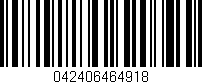 Código de barras (EAN, GTIN, SKU, ISBN): '042406464918'