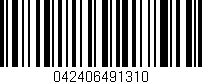 Código de barras (EAN, GTIN, SKU, ISBN): '042406491310'