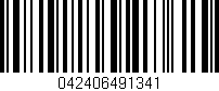Código de barras (EAN, GTIN, SKU, ISBN): '042406491341'