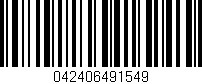 Código de barras (EAN, GTIN, SKU, ISBN): '042406491549'