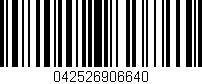 Código de barras (EAN, GTIN, SKU, ISBN): '042526906640'