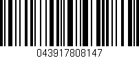 Código de barras (EAN, GTIN, SKU, ISBN): '043917808147'