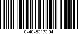 Código de barras (EAN, GTIN, SKU, ISBN): '0440453173.34'