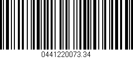 Código de barras (EAN, GTIN, SKU, ISBN): '0441220073.34'