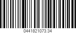 Código de barras (EAN, GTIN, SKU, ISBN): '0441821073.34'