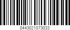 Código de barras (EAN, GTIN, SKU, ISBN): '0443021073033'