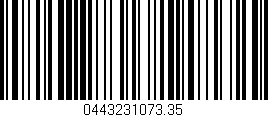 Código de barras (EAN, GTIN, SKU, ISBN): '0443231073.35'