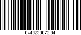 Código de barras (EAN, GTIN, SKU, ISBN): '0443233073.34'